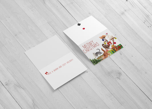 Meowy Christmas - Includes 25 cards