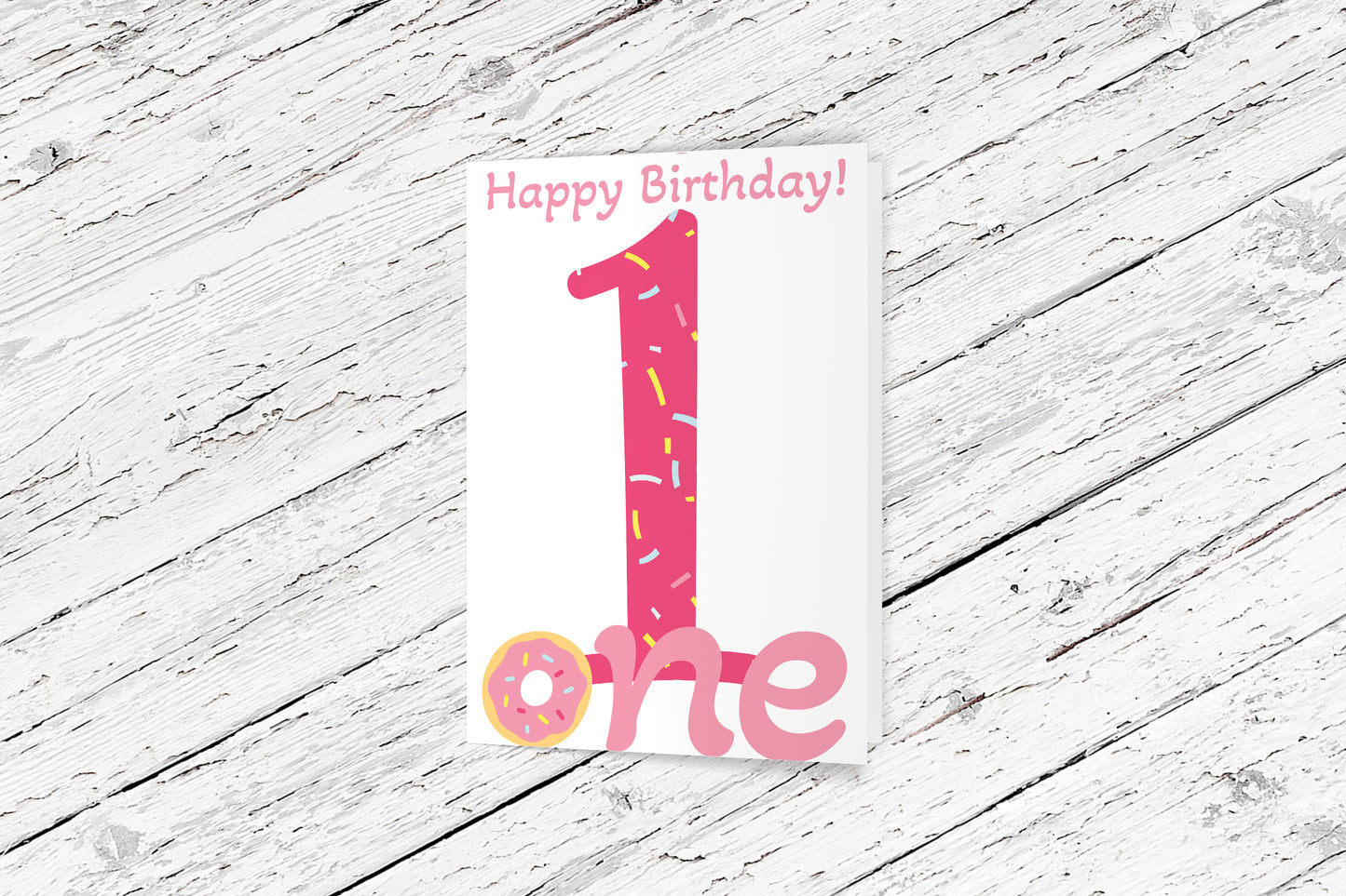 ONE Sweet Birthday Card - Single Card