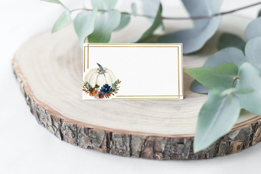 Pumpkin Place cards - 30 cards