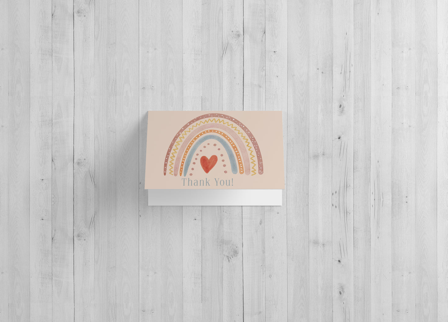 Boho Rainbow Thank You - Includes 25 cards