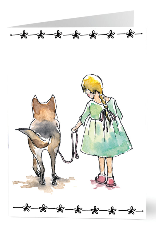 Sad Dog Sympathy Single Card