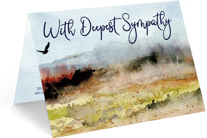 With Deepest Sympathy Christian Card Single Card