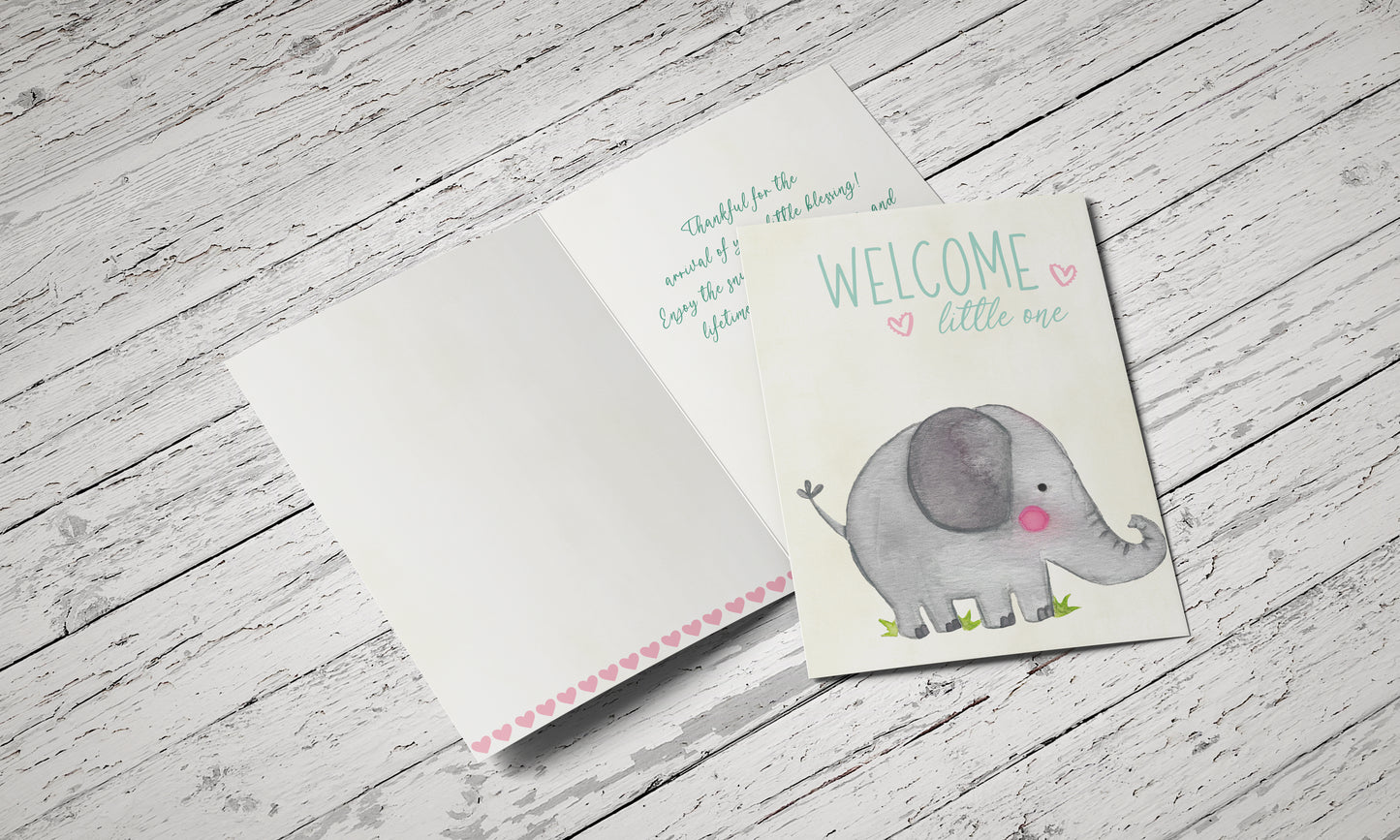 Fundraiser Welcome Baby - Single Card