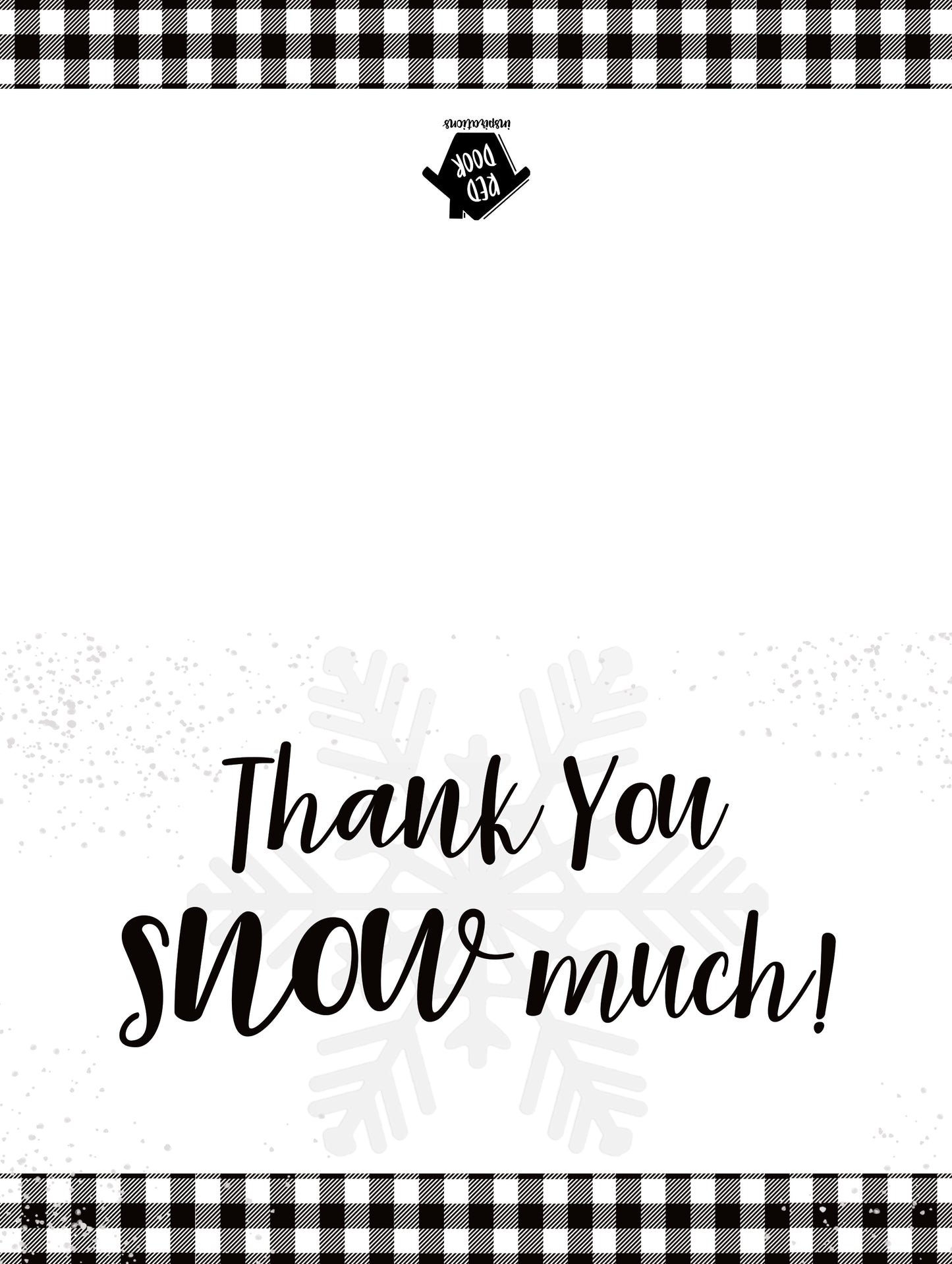 Thank you Snow Much - Included 25 cards