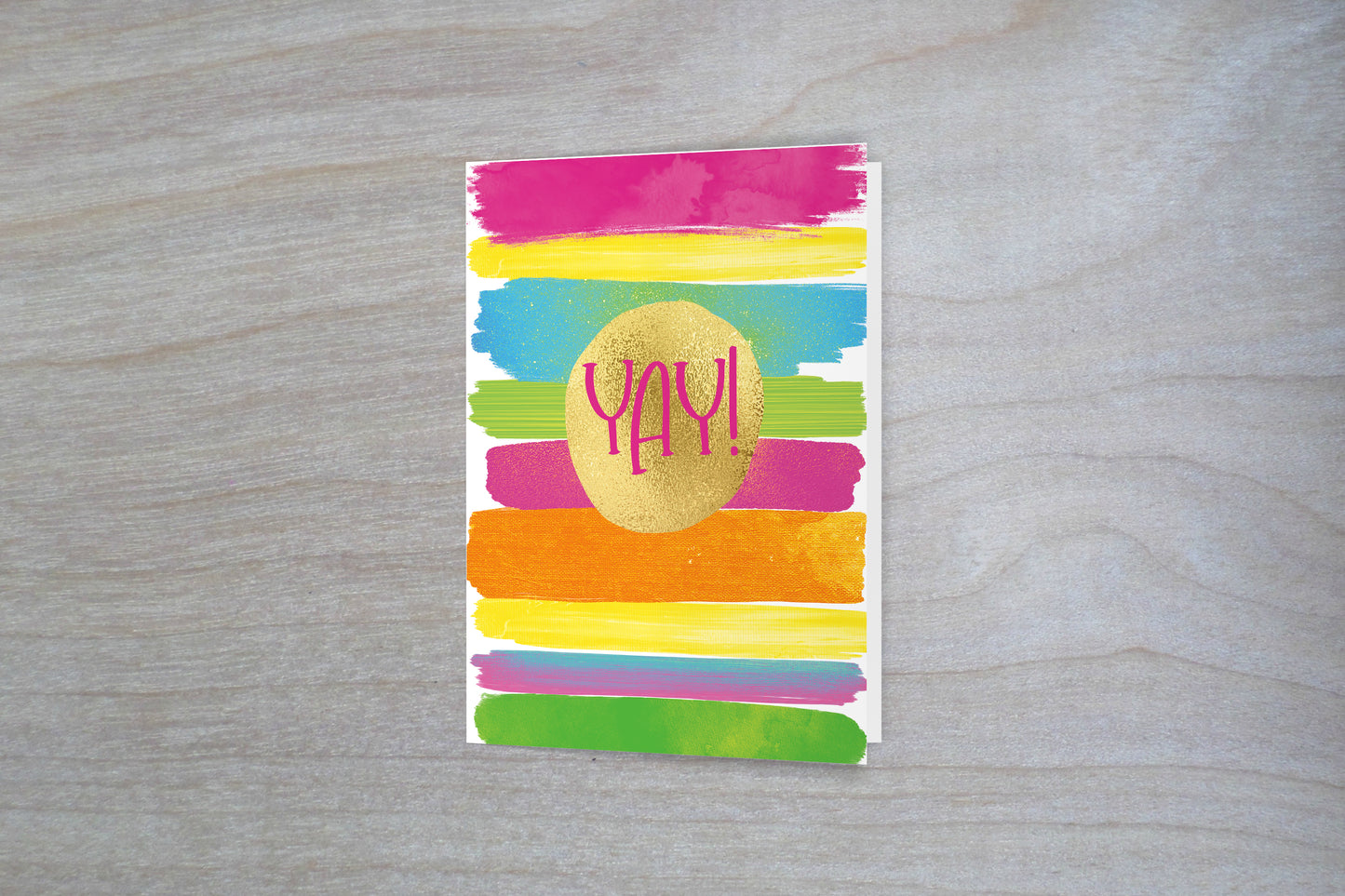 Fundraiser Colorful Stripe Birthday - Single Card